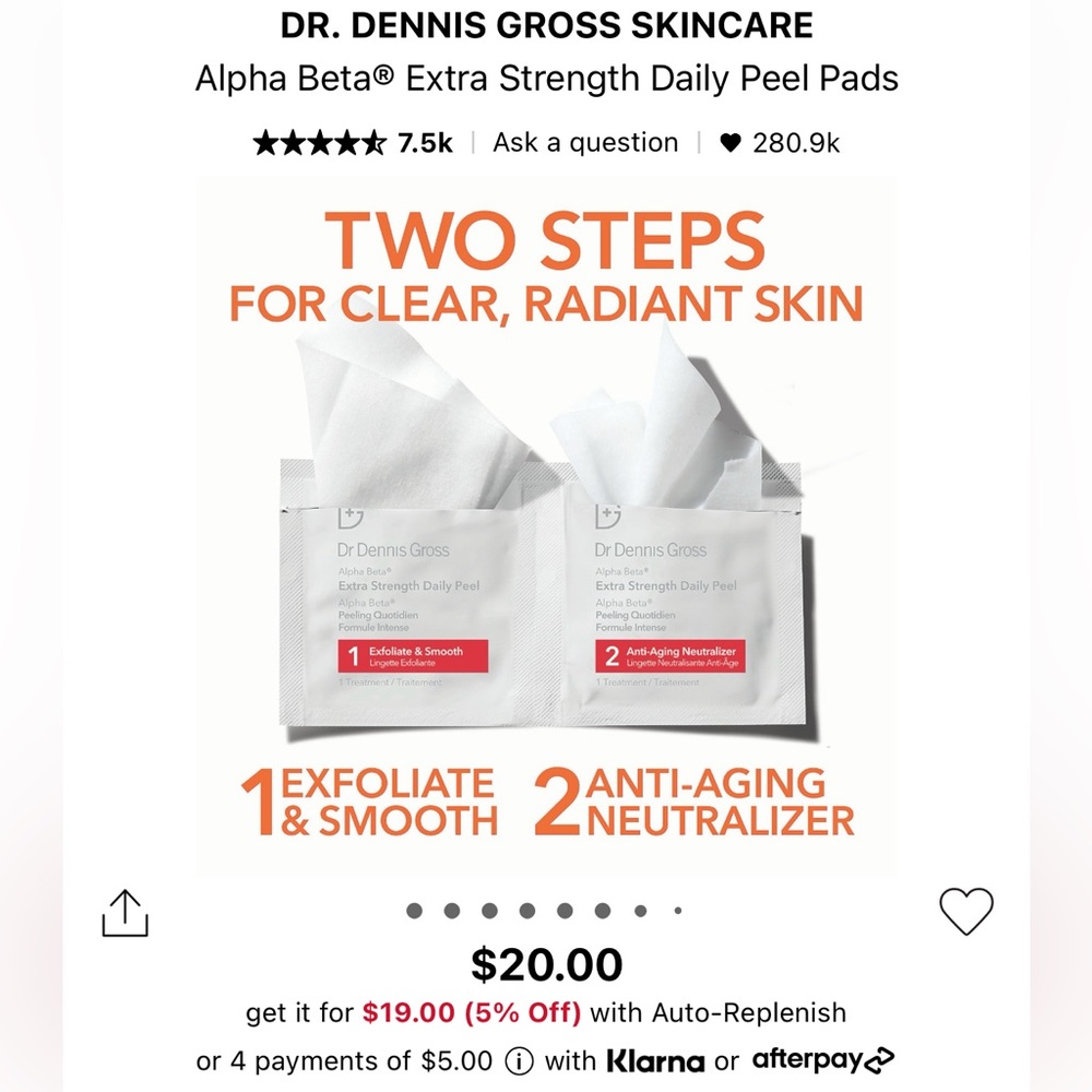 Daily Peel and Face Masks